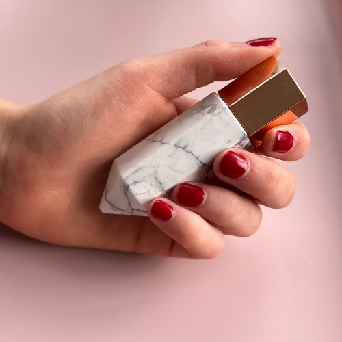 Howlite Perfume/Oil Roller Bottle