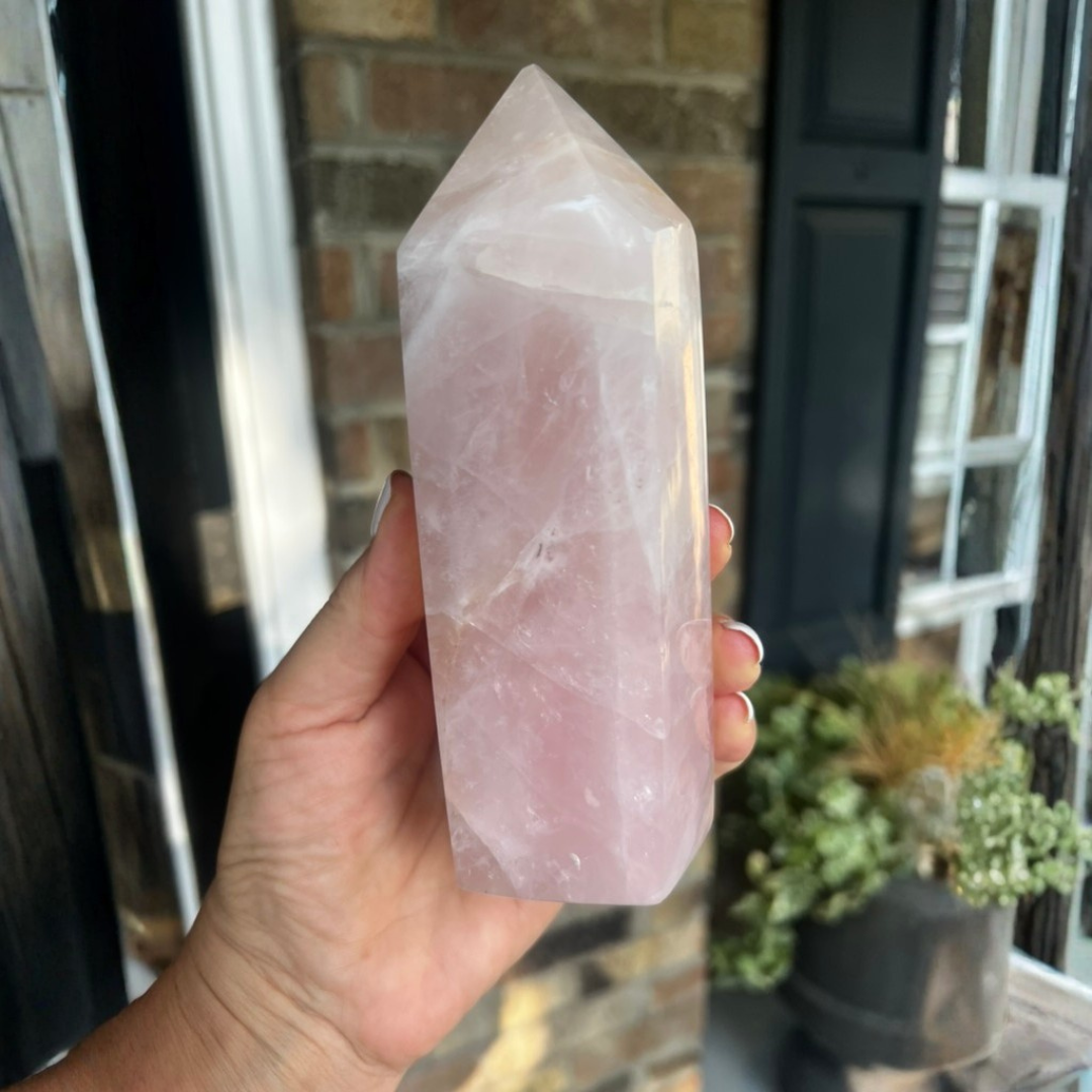 Rose Quartz Pointer/Tower