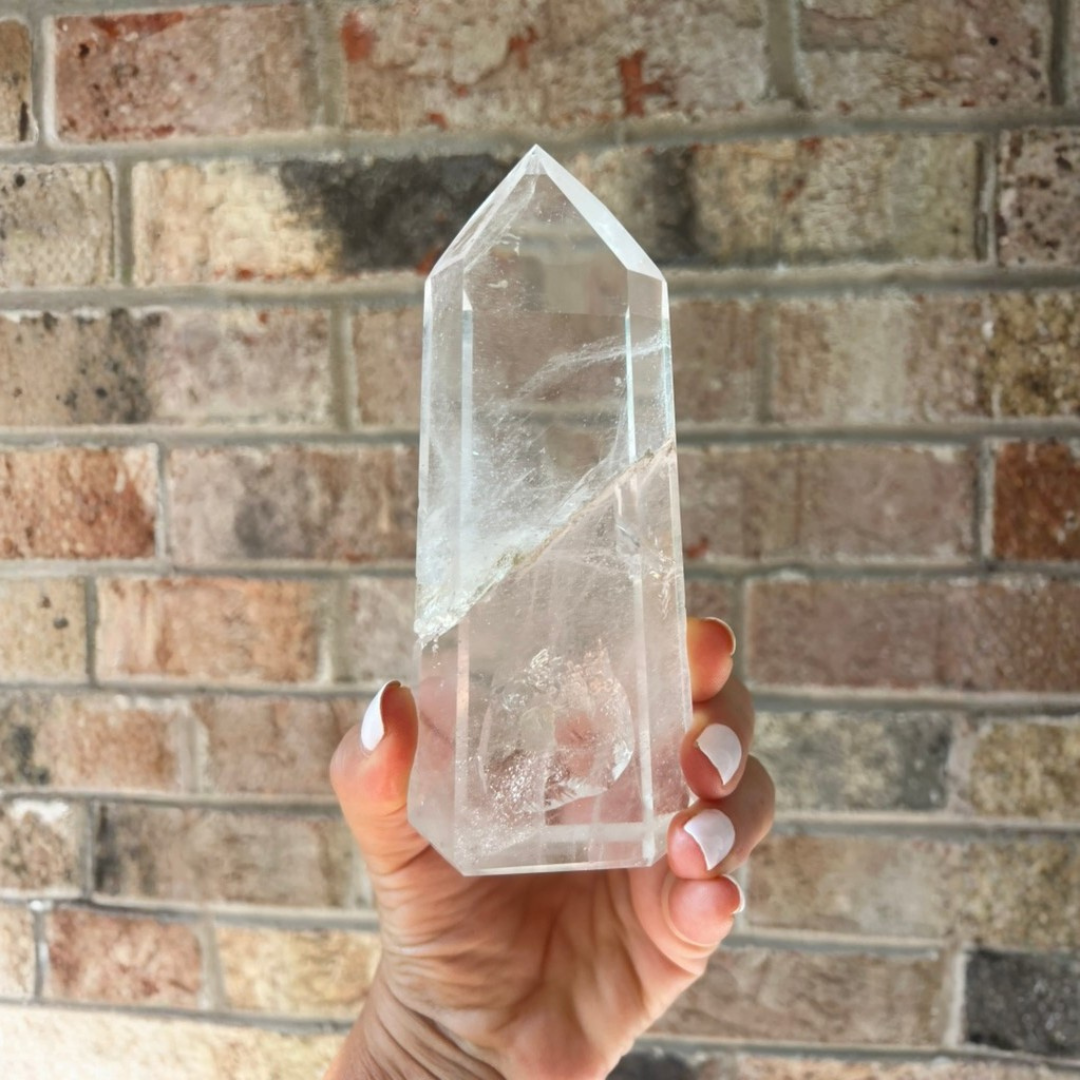Clear Quartz Pointer Tower