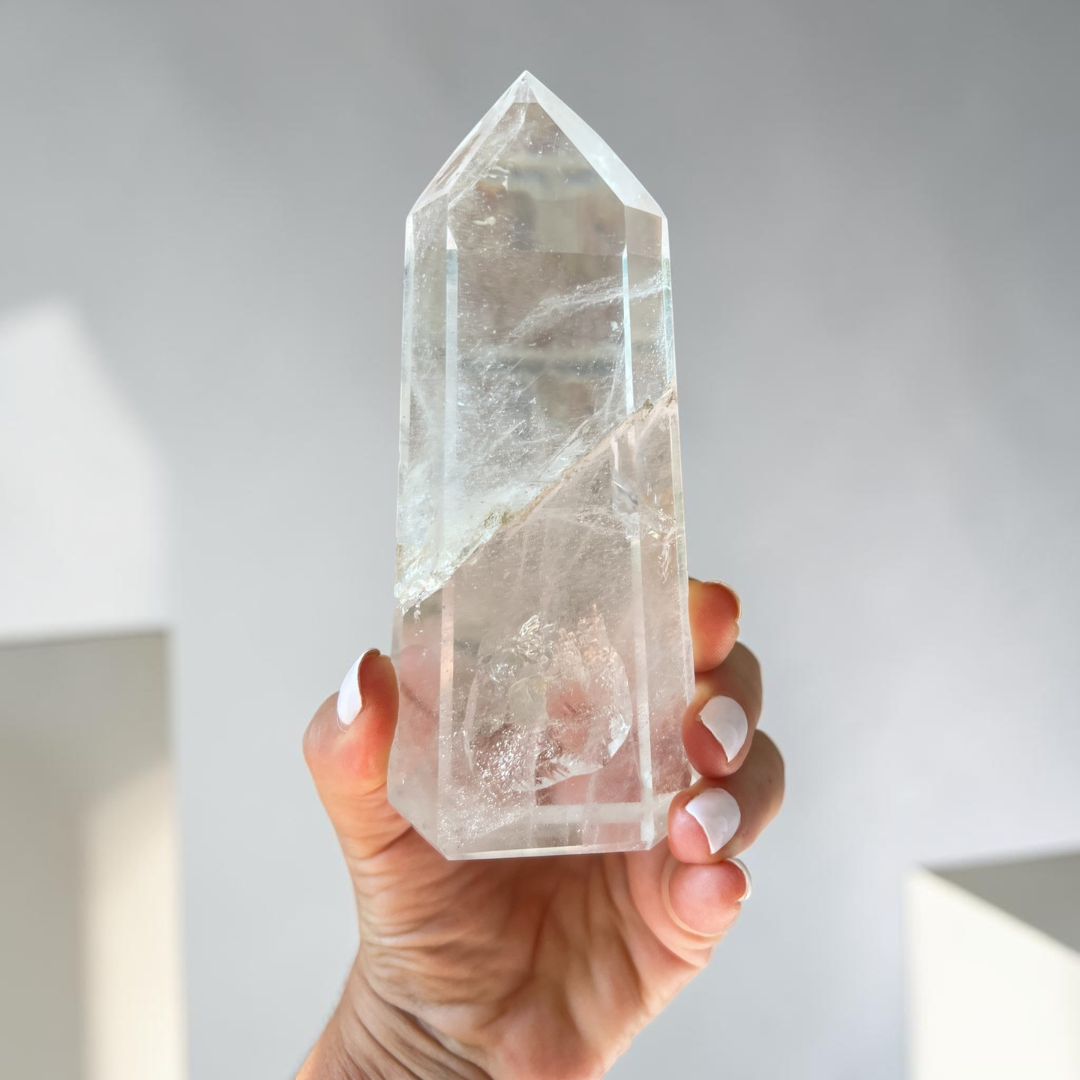Clear Quartz Pointer Tower