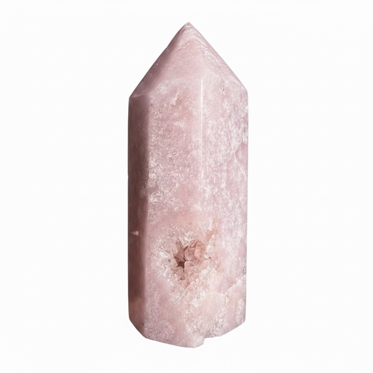 Pink Amethyst Pointer With Crystals