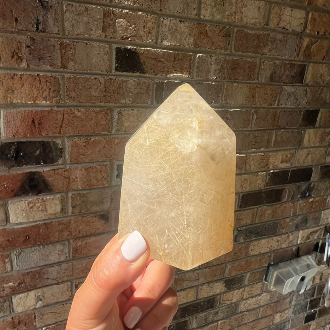 Rutiled Quartz Pointer